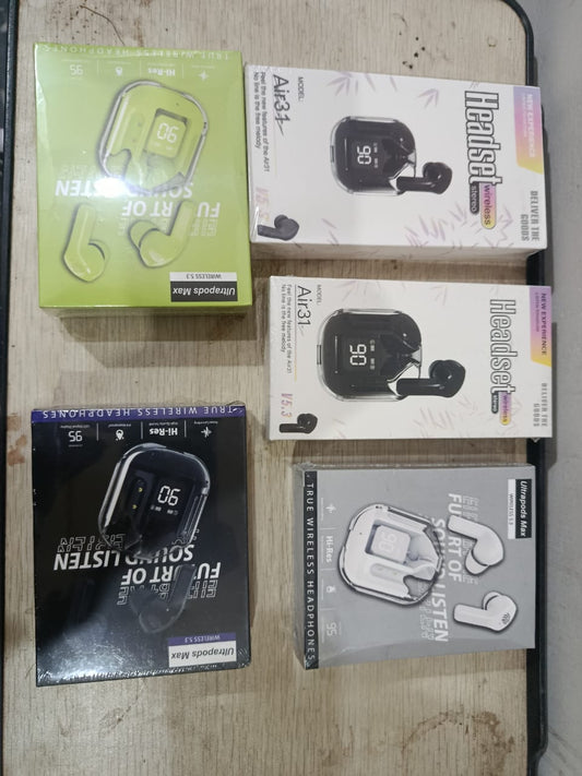 Air31 ANC Crystal LED True Wireless Earbuds – Bluetooth 5.4, Noise Cancelling, IPX4, Type-C Fast Charging